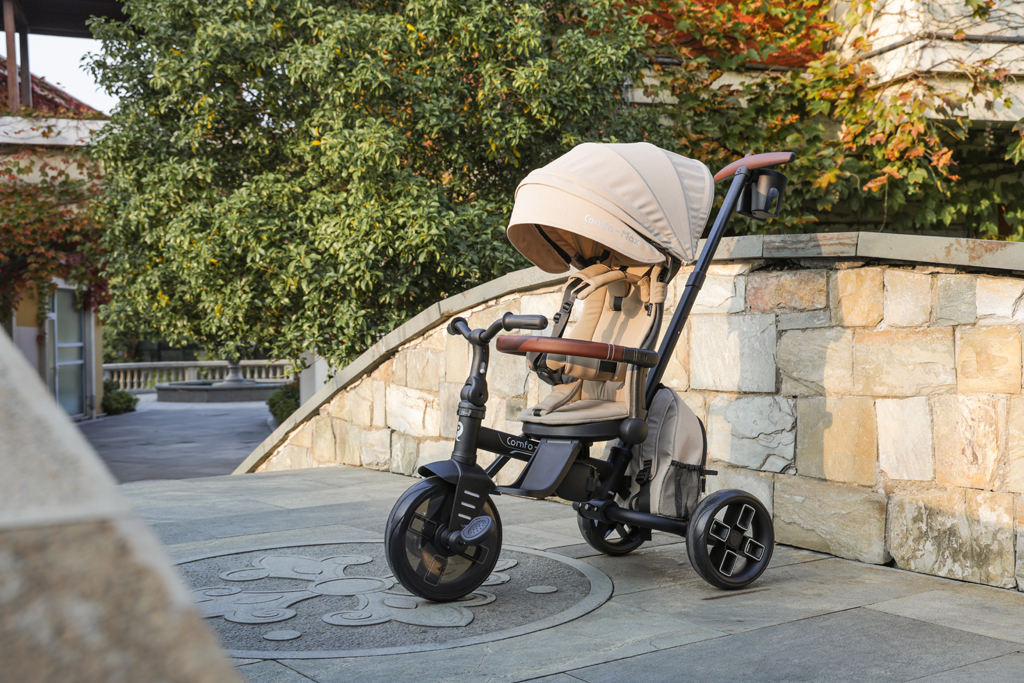 QPLAY Trojkolka Comfo Max Beige, 7v1, vek 10-72 mesiacov